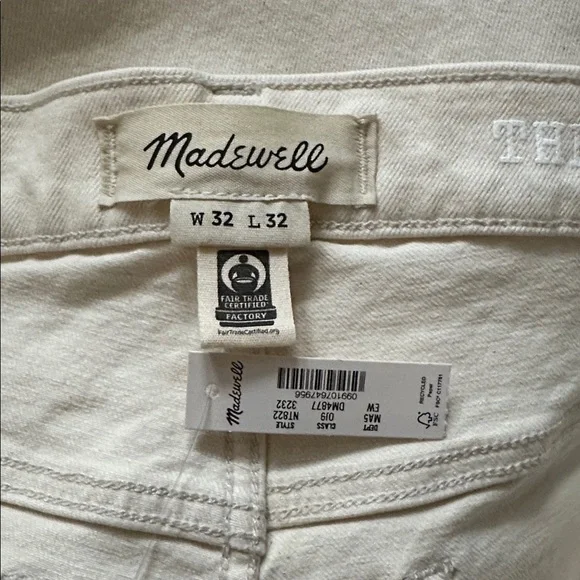 Madewell The 1991 Straight-Leg Jean in Ecru Wash (32x32) - Picture 8 of 10